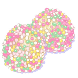 多彩糖果装饰饼干