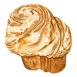 手绘美味奶油纸杯蛋糕