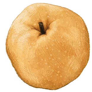 金黄圆润的新鲜苹果