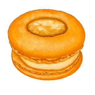 美味夹心面包圈