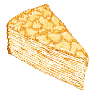 美味千层蛋糕切片