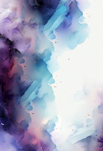 梦幻水彩抽象背景图案