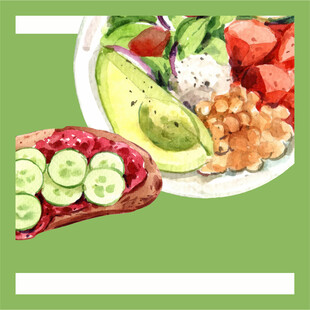 新鲜多彩蔬菜拼盘