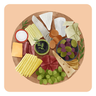 美味多样的拼盘小吃