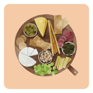 丰盛火锅食材拼盘