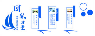 团队力量公司文化墙