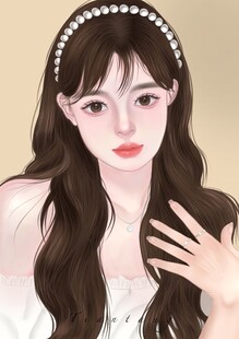 自画半厚涂人像