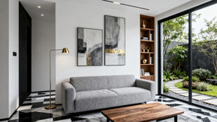 现代简约风客厅室内景致