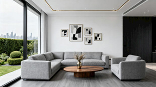 现代简约风客厅室内景致