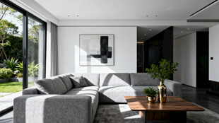 现代简约风开放式客厅空间