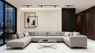 现代简约风格客厅沙发场景