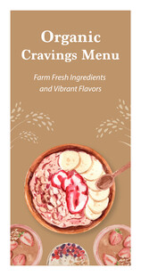 有机蔓越莓松饼宣传页