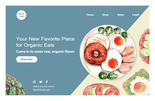 有机食品网站页面展示