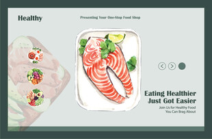 新鲜三文鱼切片展示