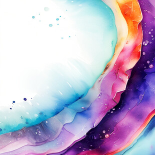 梦幻水彩宇宙背景图案