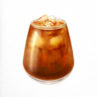 冰咖啡饮品特写