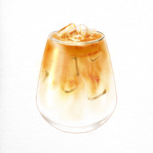 冰咖啡饮品层次丰富诱人