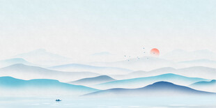 水墨山水背景