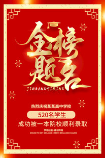 金榜题名海报