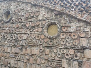 石砌墙面纹理背景