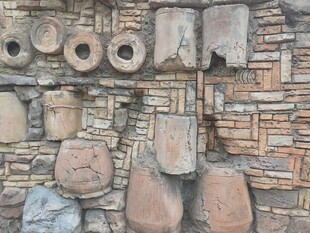 石砌墙面纹理背景