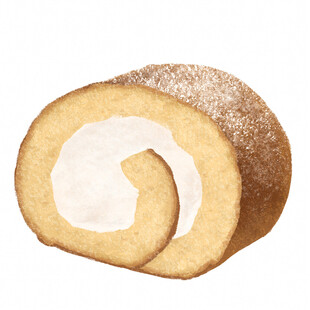 奶油夹心蛋糕卷