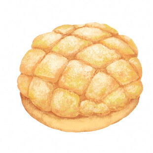 手绘美味菠萝包