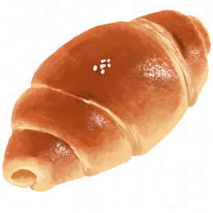 美味黄油牛角面包