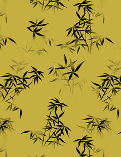 中式竹叶花纹图案背景