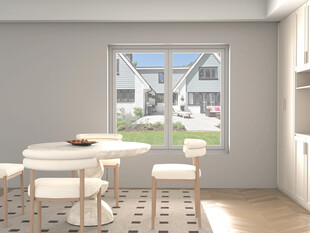 简约餐厅室内温馨场景