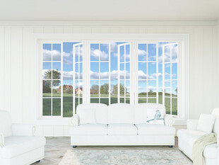 简约明亮的现代客厅空间