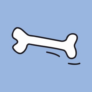 卡通风格的骨头图案