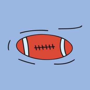 飞行中的橄榄球