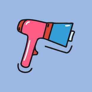 粉色手持扩音喇叭图标