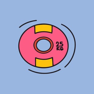 粉色游泳圈图标设计元素