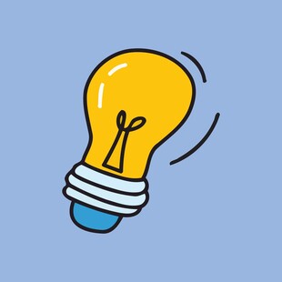 发光的创意灯泡