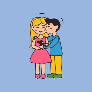 甜蜜情侣温馨拥抱时刻