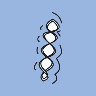 手绘螺旋状几何图形