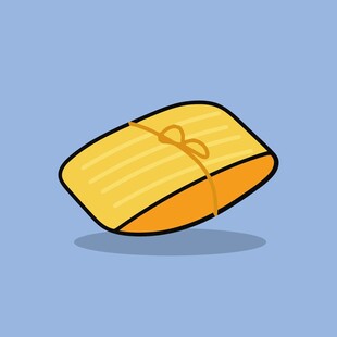 卡通风格的黄色奶酪