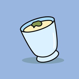 卡通风格的一杯饮品