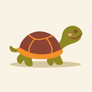 可爱卡通小乌龟