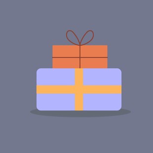 堆叠的精美礼物盒