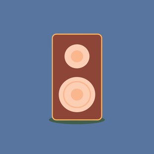 复古风格双喇叭音箱