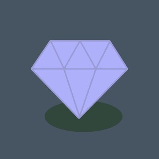 紫色钻石图标