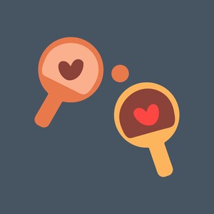 爱心放大镜图标设计