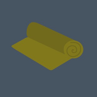 黄色卷状物品图标