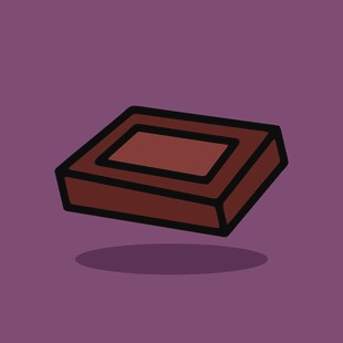 卡通风格巧克力块