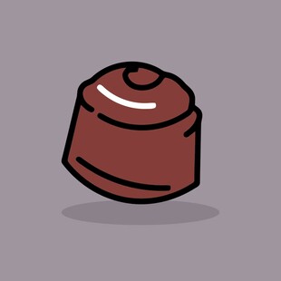 卡通风格巧克力糖