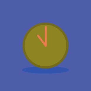 简约风格时钟图标