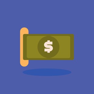 美元钞票从机器中吐出